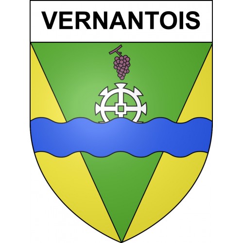 Vernantois 39 ville sticker blason écusson autocollant adhésif