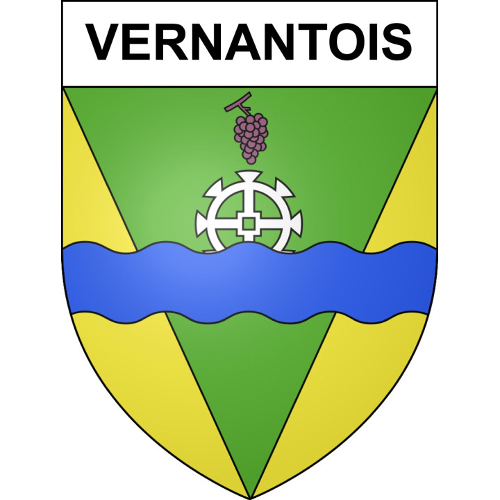 Vernantois Sticker wappen, gelsenkirchen, augsburg, klebender aufkleber