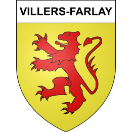 Villers-Farlay Sticker wappen, gelsenkirchen, augsburg, klebender aufkleber