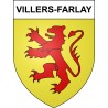 Stickers coat of arms Villers-Farlay adhesive sticker