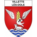 Villette-lès-Dole 39 ville sticker blason écusson autocollant adhésif