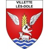 Villette-lès-Dole Sticker wappen, gelsenkirchen, augsburg, klebender aufkleber