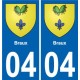 64 Pau adesivo piastra di registrazione city