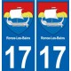 17 Ronce-Les-Bains autocollant plaque immatriculation auto ville sticker