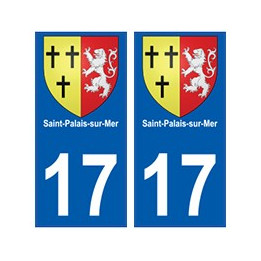 17 Saint-Palais-sur-Mer blason ville autocollant plaque