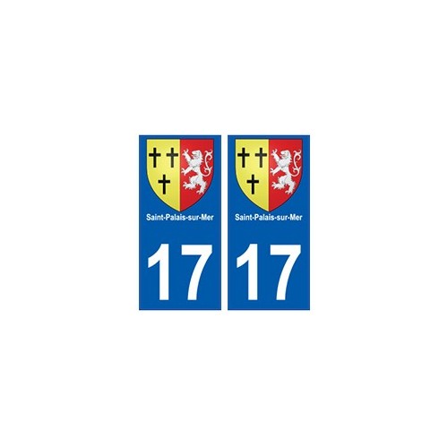 17 Saint-Palais-sur-Mer blason ville autocollant plaque