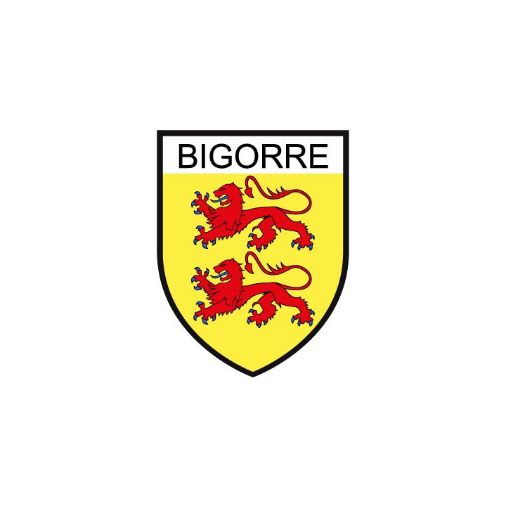 Bigorre 65 sticker blason écusson autocollant adhésif