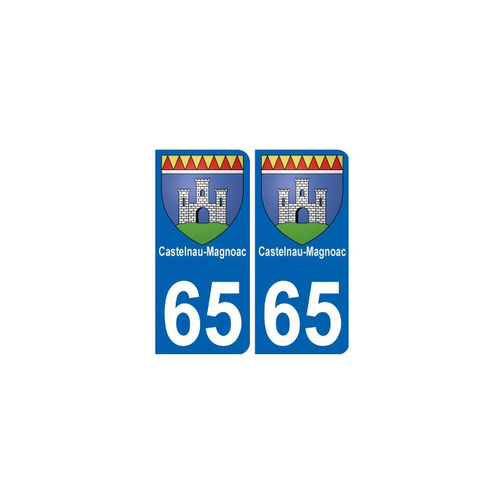 64 Pau sticker plate registration city