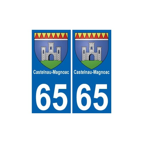 64 Pau placa etiqueta de registro de la ciudad