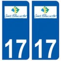 17 Saint-Palais-sur-Mer logo ville autocollant plaque