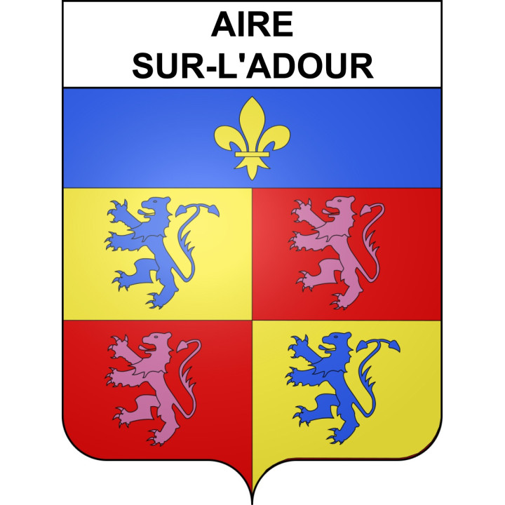 Stickers coat of arms Aire-sur-l'Adour adhesive sticker
