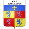 Aire-sur-l'Adour 40 ville sticker blason écusson autocollant adhésif