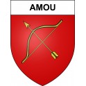 Amou Sticker wappen, gelsenkirchen, augsburg, klebender aufkleber