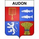 Pegatinas escudo de armas de Audon adhesivo de la etiqueta engomada