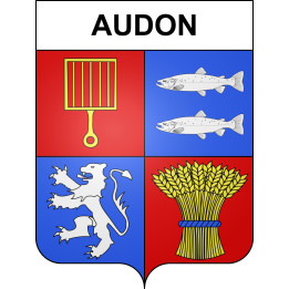 Audon 40 ville sticker blason écusson autocollant adhésif