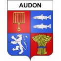 Audon 40 ville sticker blason écusson autocollant adhésif