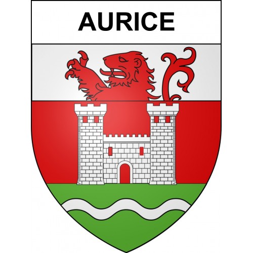 Aurice 40 ville sticker blason écusson autocollant adhésif