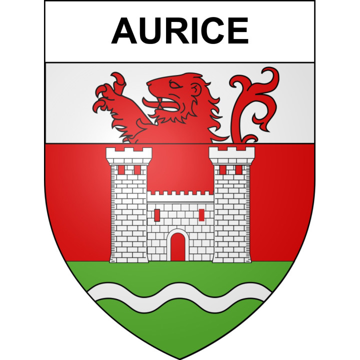 Pegatinas escudo de armas de Aurice adhesivo de la etiqueta engomada