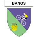 Banos 40 ville sticker blason écusson autocollant adhésif