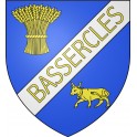 Bassercles 40 ville sticker blason écusson autocollant adhésif