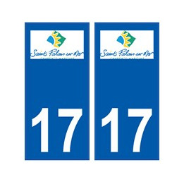 17 Saint-Palais-sur-Mer logo ville autocollant plaque
