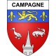 Pegatinas escudo de armas de Campagne adhesivo de la etiqueta engomada