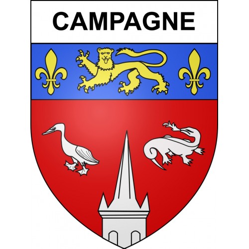 Campagne 40 ville sticker blason écusson autocollant adhésif