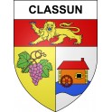 Classun Sticker wappen, gelsenkirchen, augsburg, klebender aufkleber