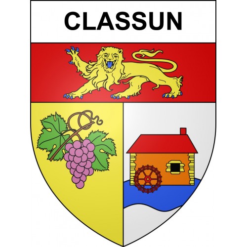 Classun Sticker wappen, gelsenkirchen, augsburg, klebender aufkleber
