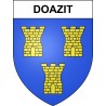 Pegatinas escudo de armas de Doazit adhesivo de la etiqueta engomada