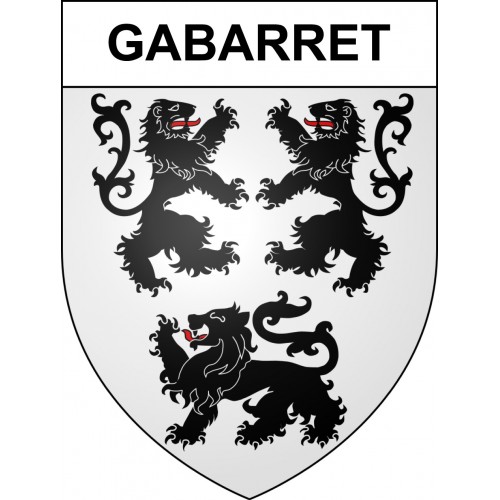 Stickers coat of arms Gabarret adhesive sticker