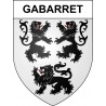 Pegatinas escudo de armas de Gabarret adhesivo de la etiqueta engomada