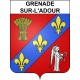 Grenade-sur-l'Adour Sticker wappen, gelsenkirchen, augsburg, klebender aufkleber