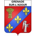 Adesivi stemma Grenade-sur-l'Adour adesivo