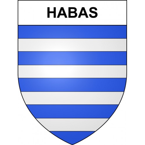 Pegatinas escudo de armas de Habas adhesivo de la etiqueta engomada