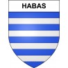 Habas 40 ville sticker blason écusson autocollant adhésif