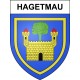Hagetmau Sticker wappen, gelsenkirchen, augsburg, klebender aufkleber