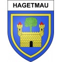 Hagetmau 40 ville sticker blason écusson autocollant adhésif