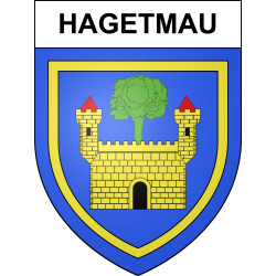 Hagetmau Sticker wappen, gelsenkirchen, augsburg, klebender aufkleber