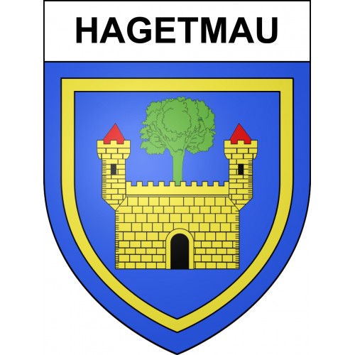 Stickers coat of arms Hagetmau adhesive sticker