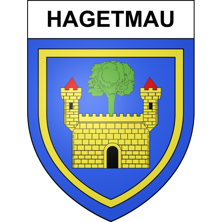 Stickers coat of arms Hagetmau adhesive sticker