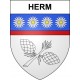 Stickers coat of arms Herm adhesive sticker