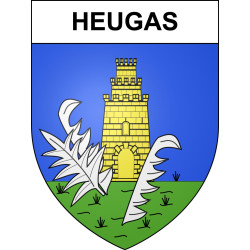 Heugas Sticker wappen, gelsenkirchen, augsburg, klebender aufkleber
