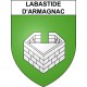 Adesivi stemma Labastide-d'Armagnac adesivo