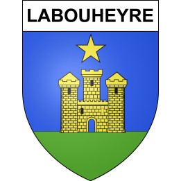 Labouheyre 40 ville sticker blason écusson autocollant adhésif