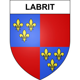 Labrit 40 ville sticker blason écusson autocollant adhésif
