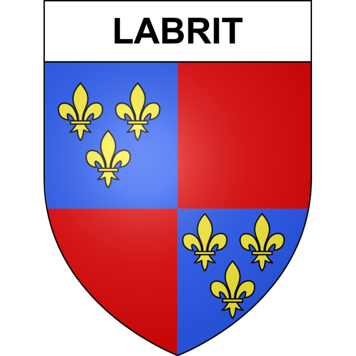 Labrit 40 ville sticker blason écusson autocollant adhésif