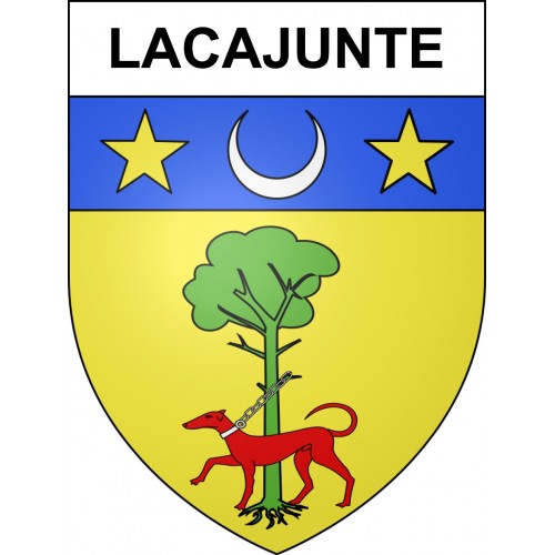 Lacajunte 40 ville sticker blason écusson autocollant adhésif