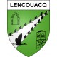 Pegatinas escudo de armas de Lencouacq adhesivo de la etiqueta engomada