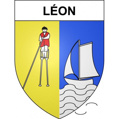 Pegatinas escudo de armas de Léon adhesivo de la etiqueta engomada